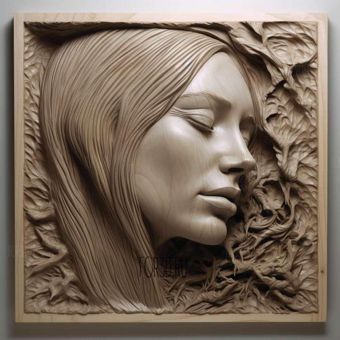 Megan Denise Fox 2 stl model for CNC